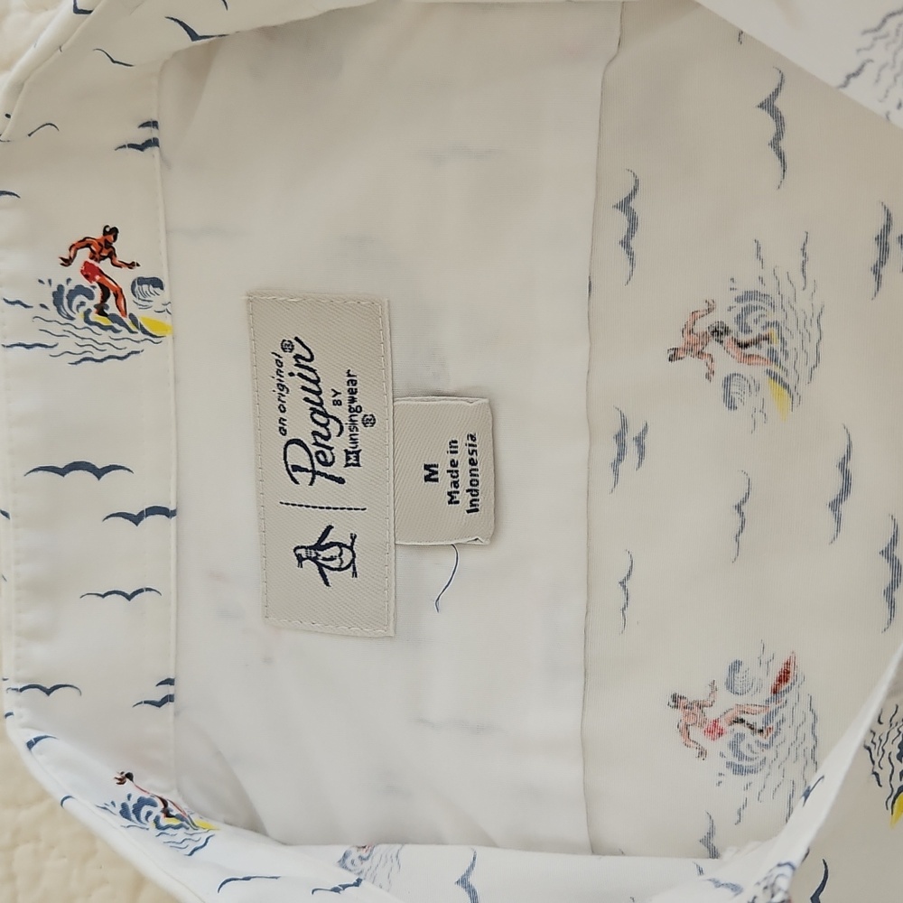 🌟HP🌟Original Penguin Men's Short Sleeve Shirt Medium - Picture 10 of 13